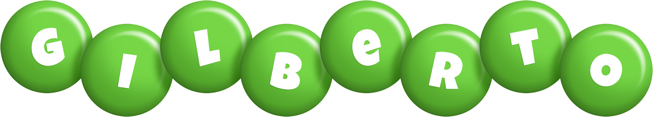 Gilberto candy-green logo