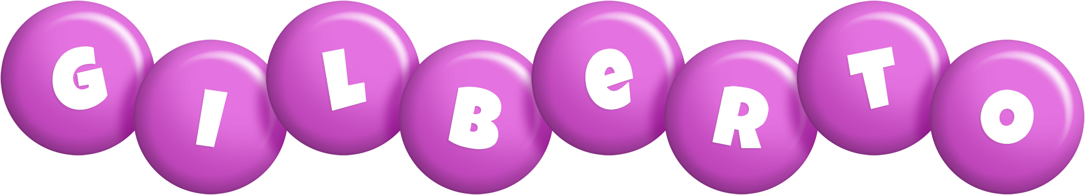 Gilberto candy-purple logo