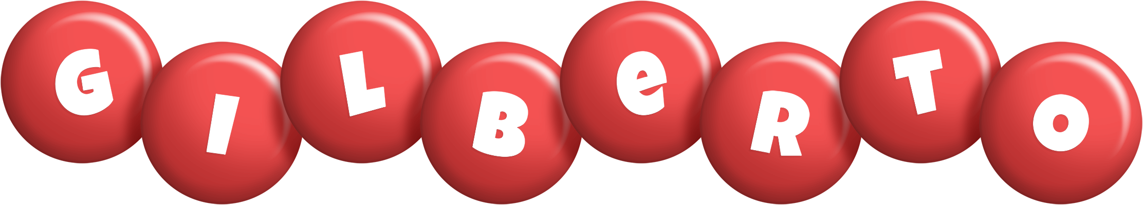 Gilberto candy-red logo
