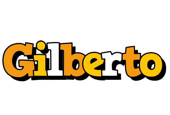 Gilberto cartoon logo