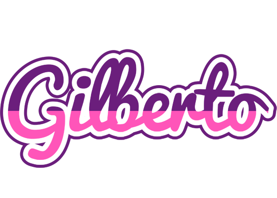Gilberto cheerful logo