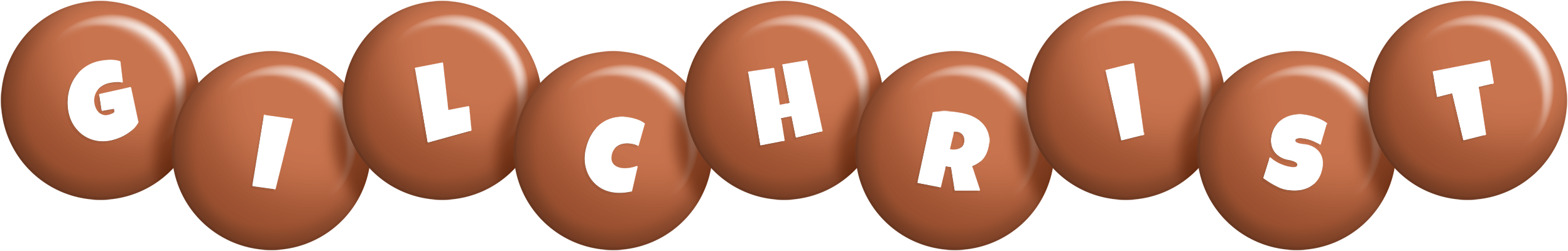 Gilchrist candy-brown logo