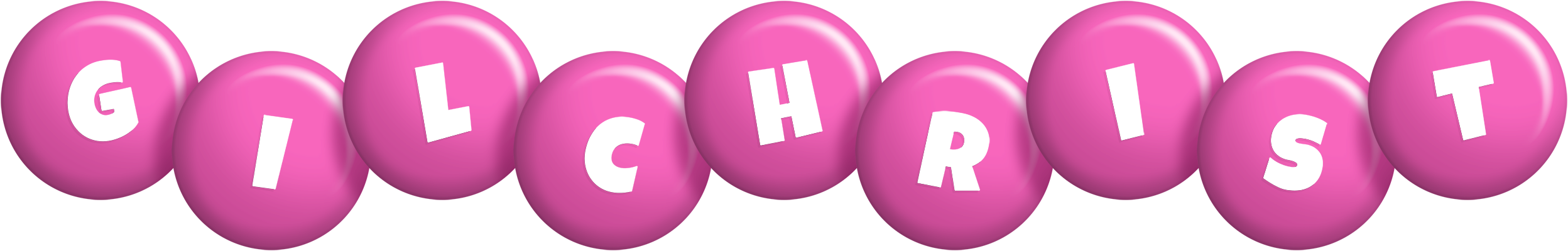 Gilchrist candy-pink logo