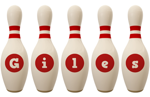 Giles bowling-pin logo