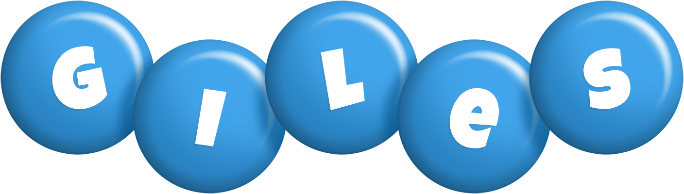 Giles candy-blue logo
