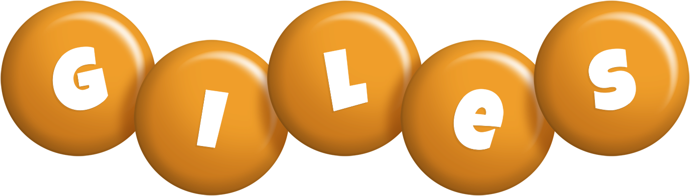 Giles candy-orange logo