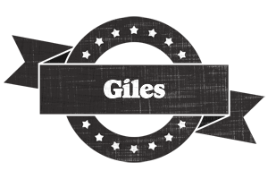 Giles grunge logo