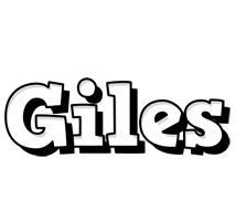 Giles snowing logo