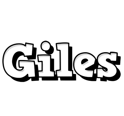 Giles snowing logo