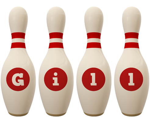Gill bowling-pin logo