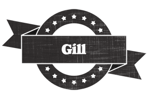 Gill grunge logo