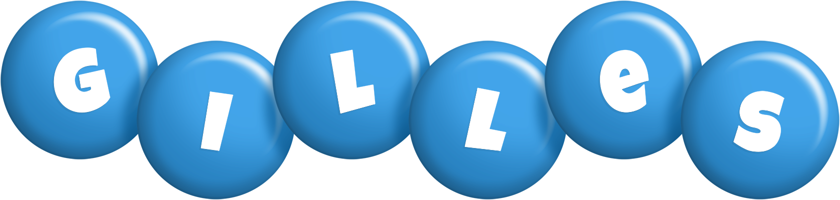 Gilles candy-blue logo