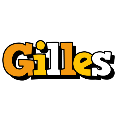 Gilles cartoon logo