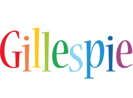 Gillespie birthday logo