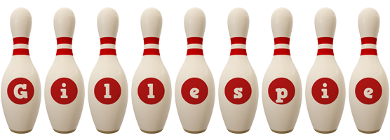 Gillespie bowling-pin logo