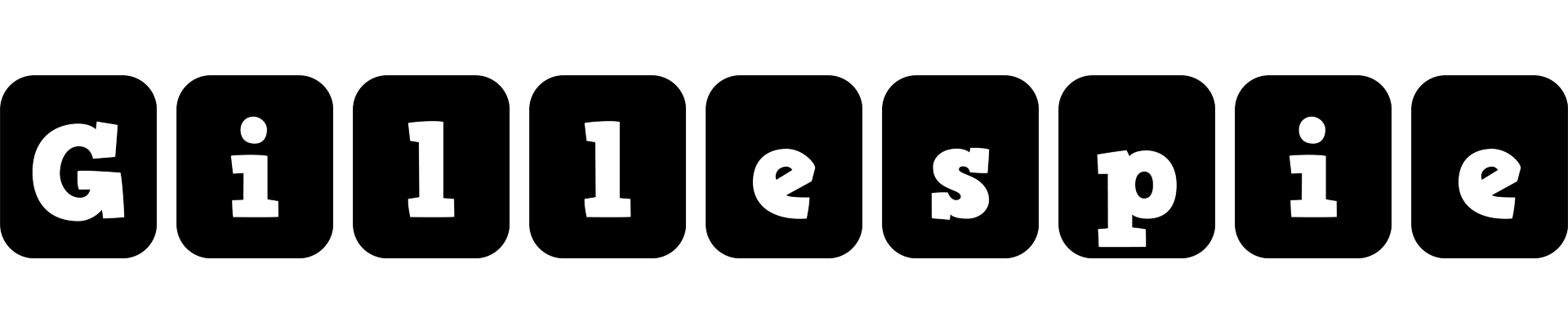 Gillespie box logo