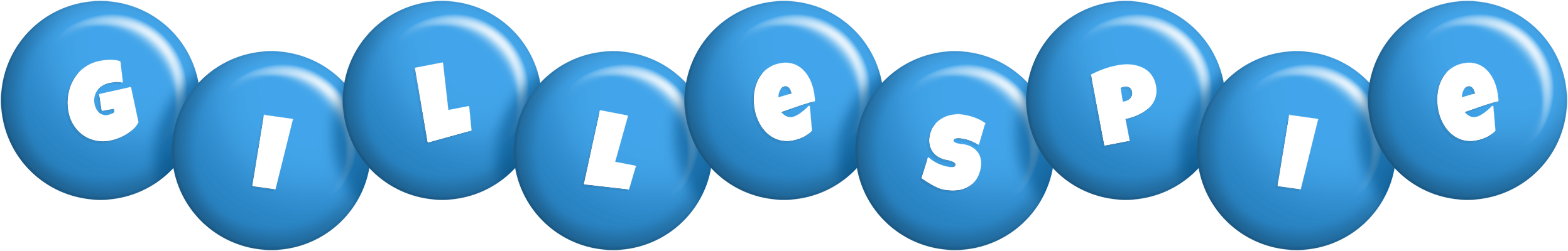 Gillespie candy-blue logo