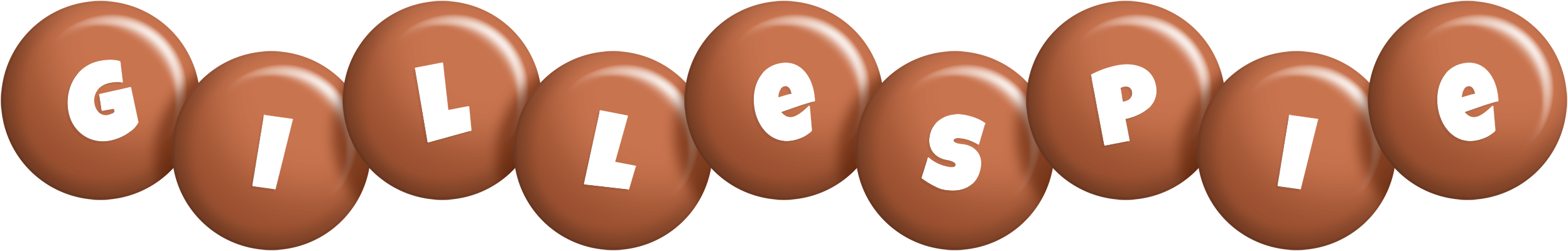 Gillespie candy-brown logo