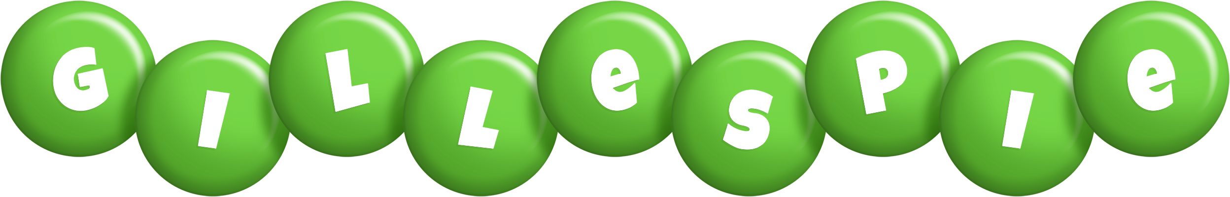 Gillespie candy-green logo