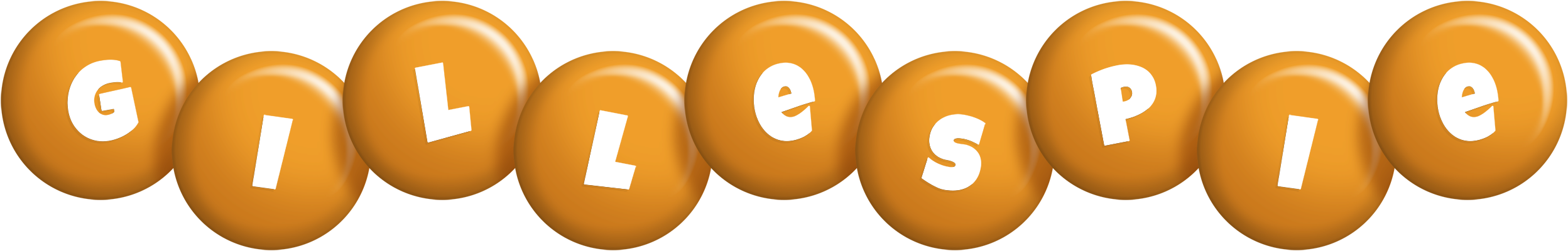 Gillespie candy-orange logo