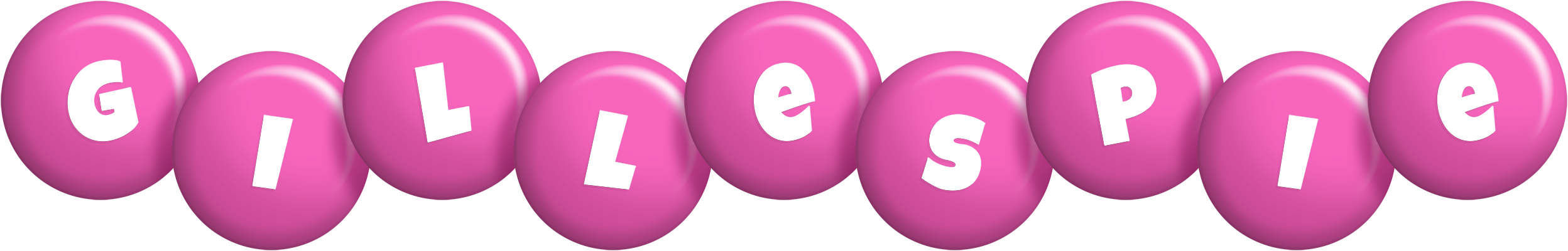 Gillespie candy-pink logo