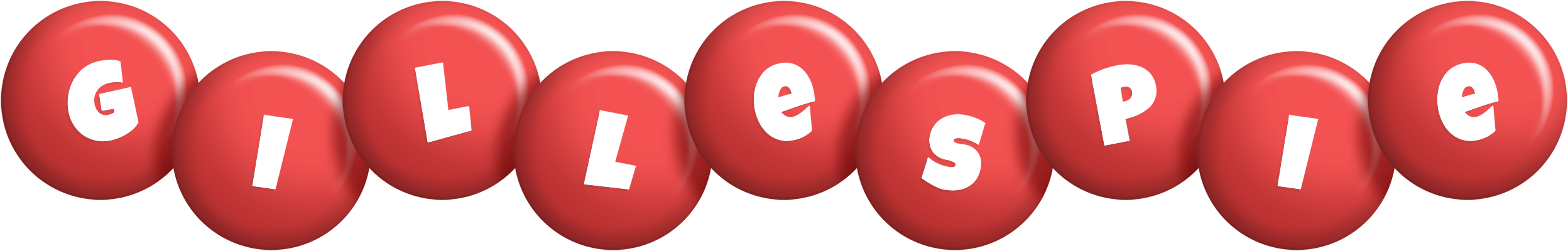 Gillespie candy-red logo