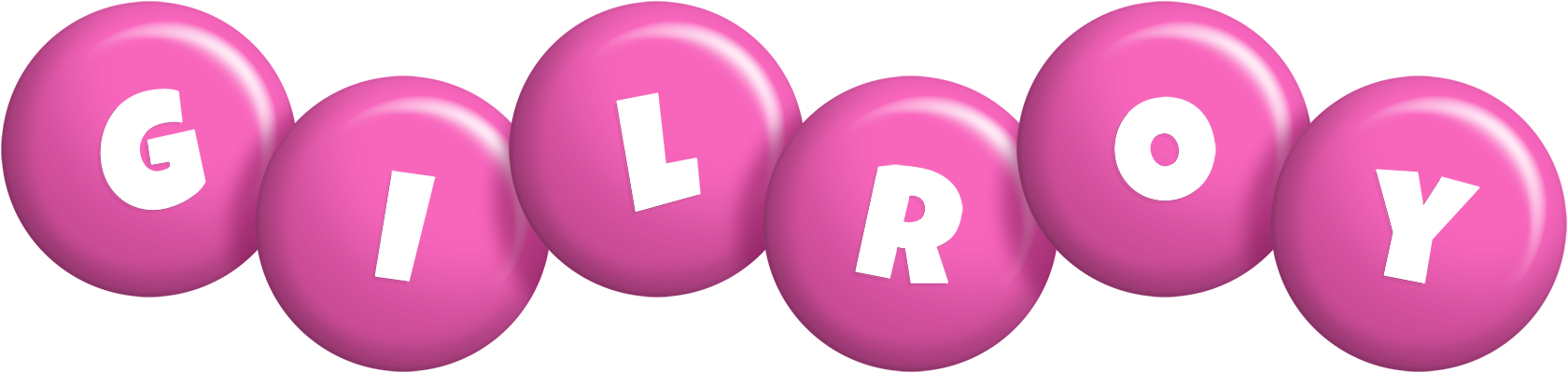 Gilroy candy-pink logo