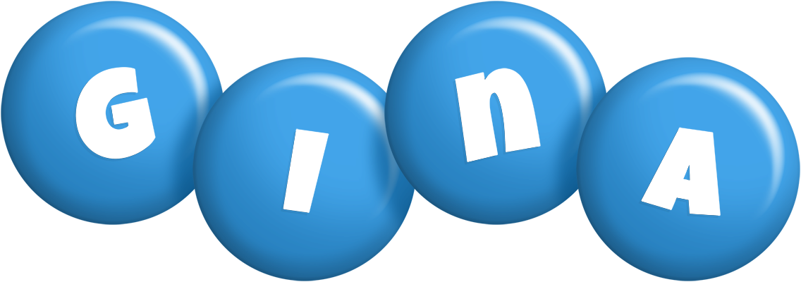 Gina candy-blue logo
