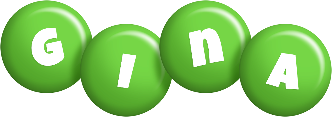 Gina candy-green logo