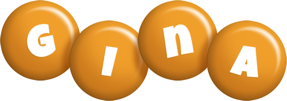 Gina candy-orange logo