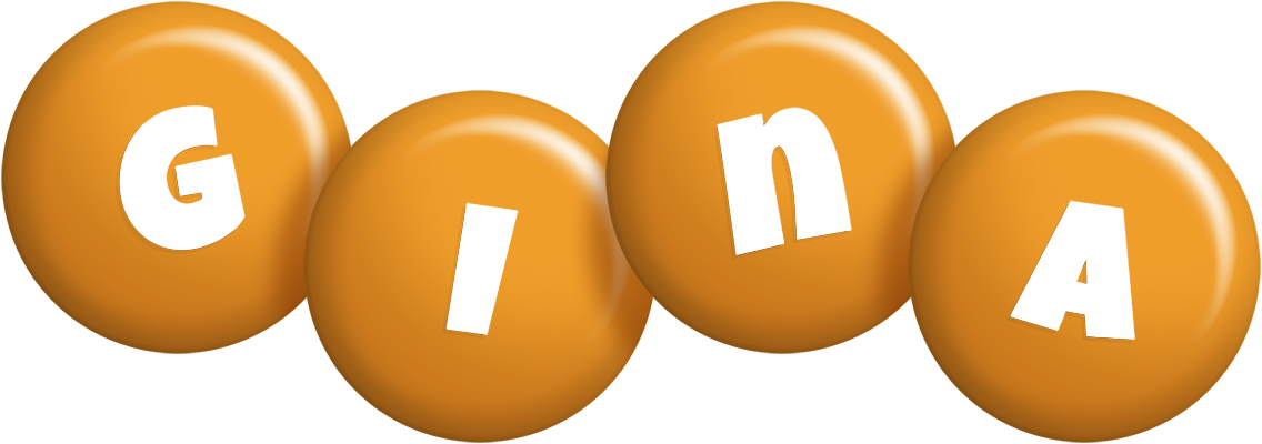 Gina candy-orange logo