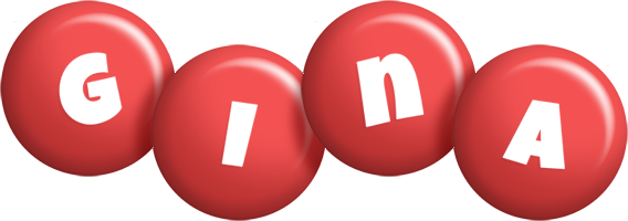 Gina candy-red logo