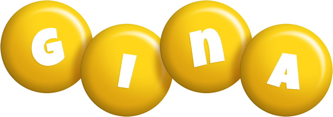 Gina candy-yellow logo