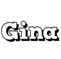 Gina snowing logo