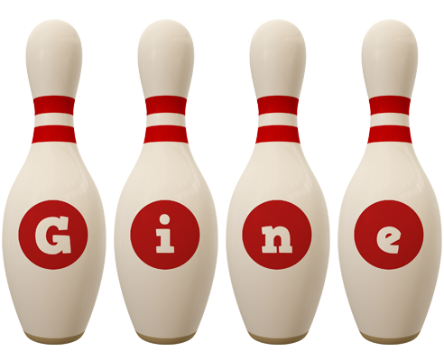 Gine bowling-pin logo