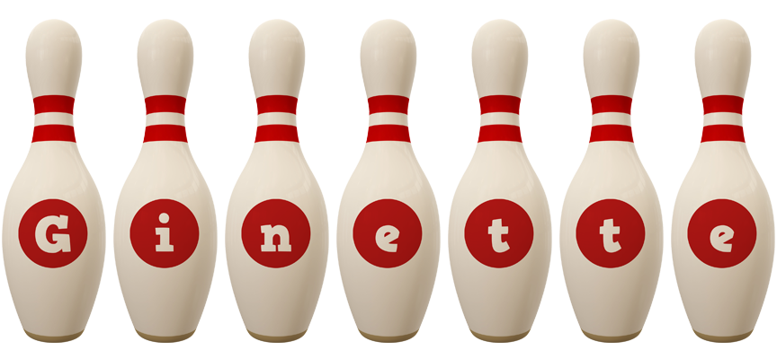 Ginette bowling-pin logo
