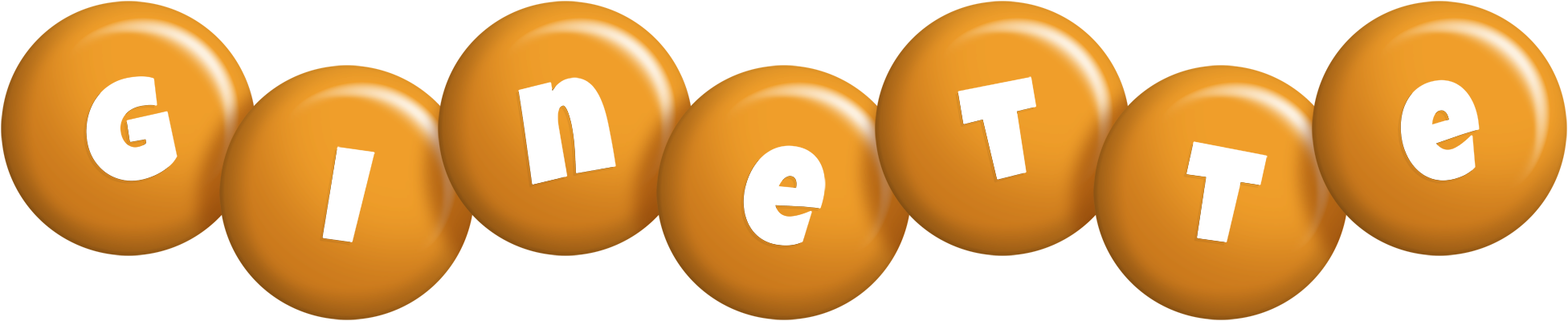 Ginette candy-orange logo