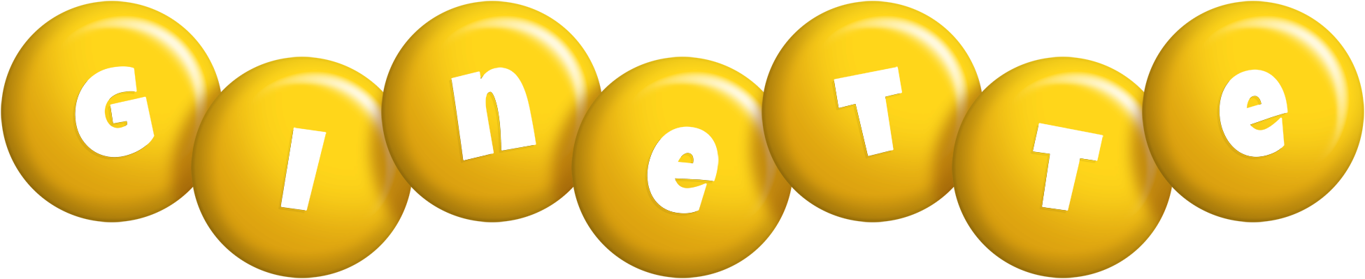 Ginette candy-yellow logo
