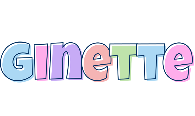 Ginette pastel logo
