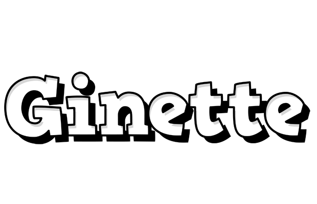 Ginette snowing logo