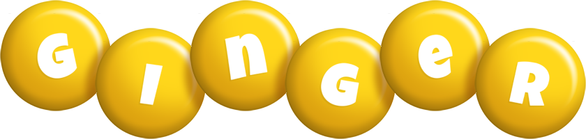 Ginger candy-yellow logo