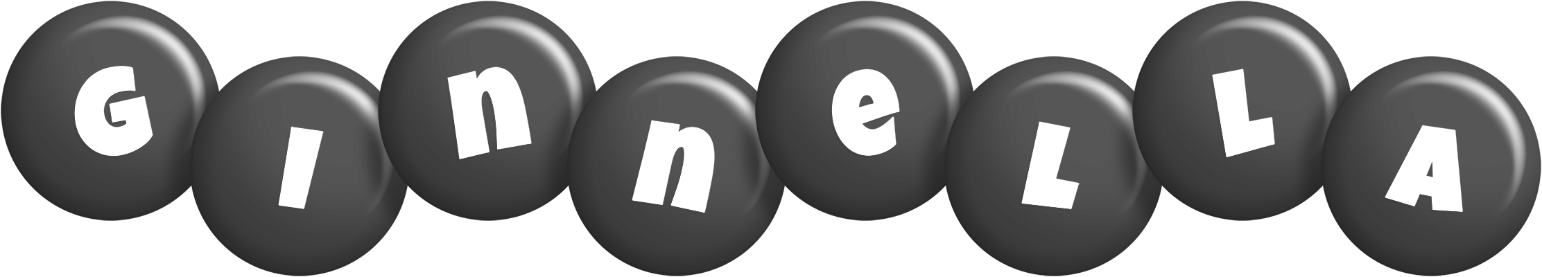 Ginnella candy-black logo