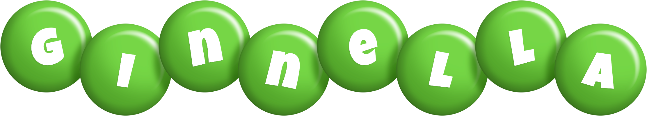 Ginnella candy-green logo