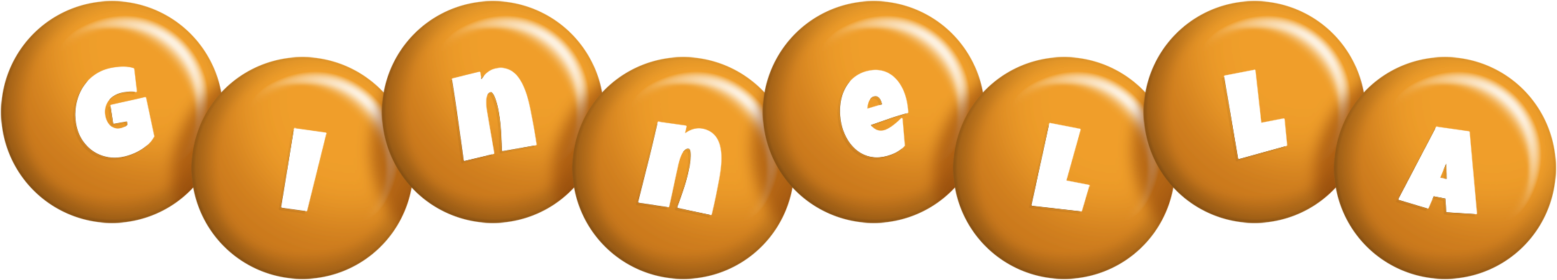 Ginnella candy-orange logo