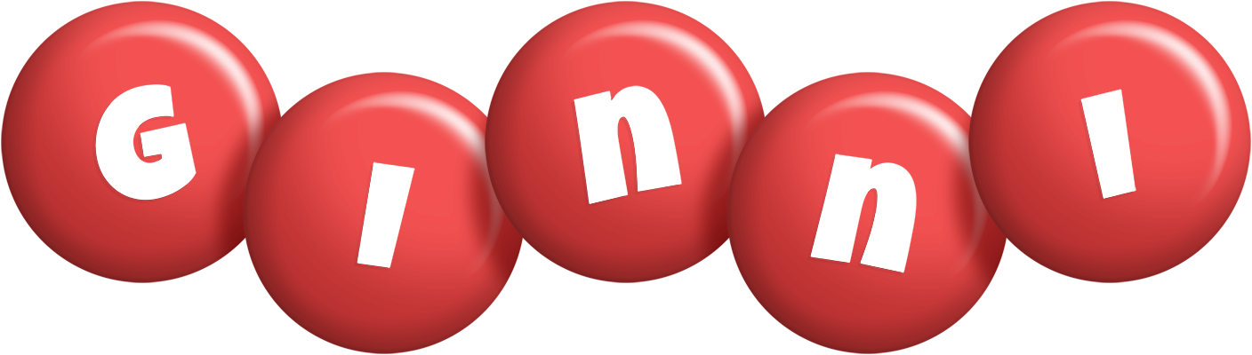 Ginni candy-red logo