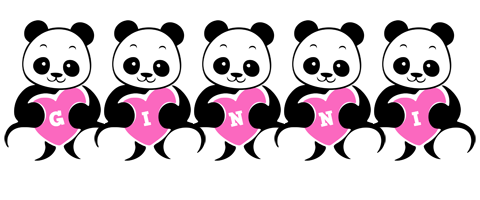 Ginni love-panda logo