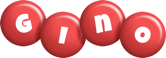 Gino candy-red logo