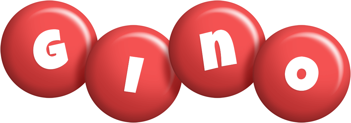 Gino candy-red logo