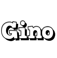 Gino snowing logo