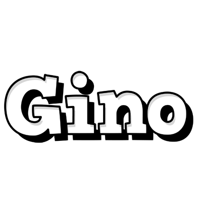 Gino snowing logo